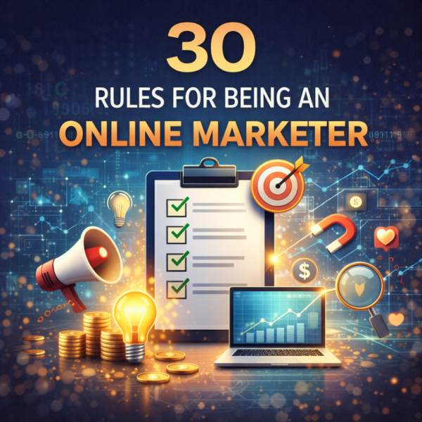 30 Rules For Being An Online Marketer